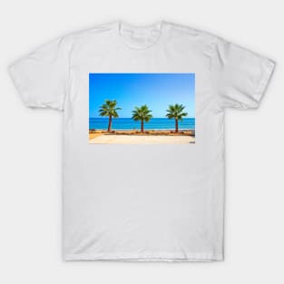 Palm trees Torrox Costa Del Sol Andalusia Costa Spain T-Shirt
